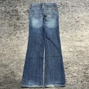 7 For All Mankind Jeans Womens 27x32 Boot Cut Low Rise Stretch Western Y2K